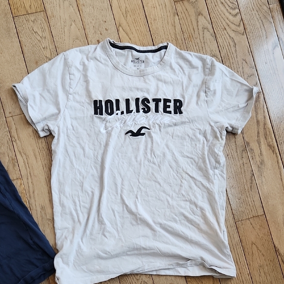 Hollister MENS' Navy and White Logo Tees - Picture 9 of 9